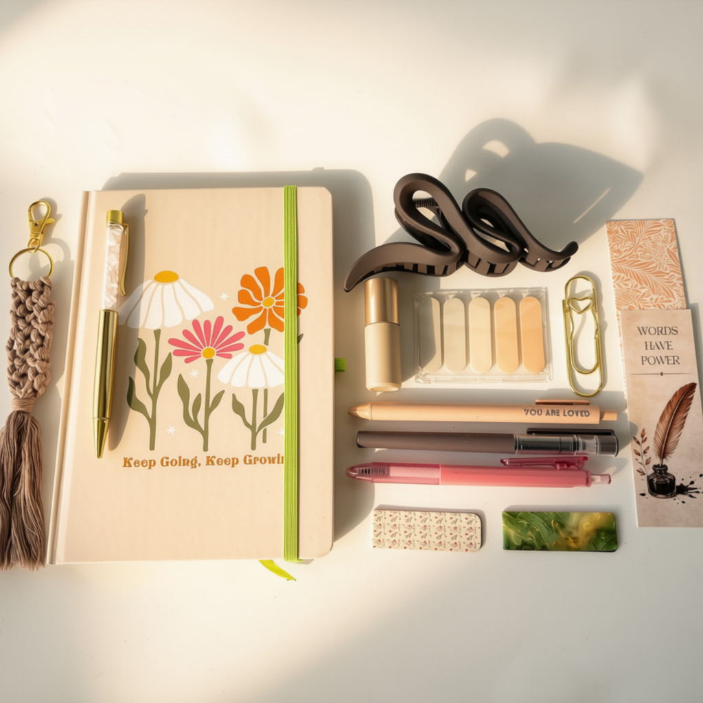 Keep Going, Keep Glowing - Journal and Stationery Bundle