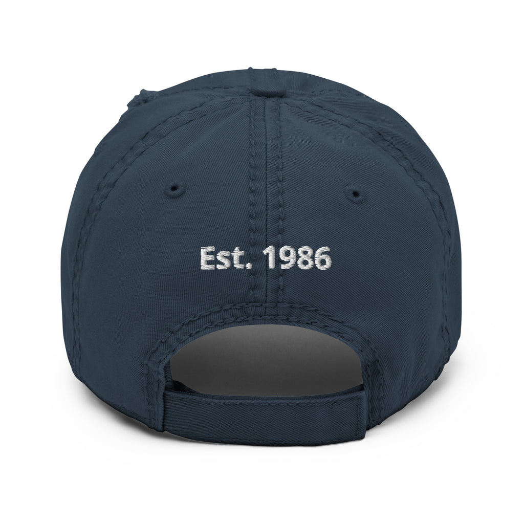 Personalised 'Wear in the World' Distressed Dad Hat