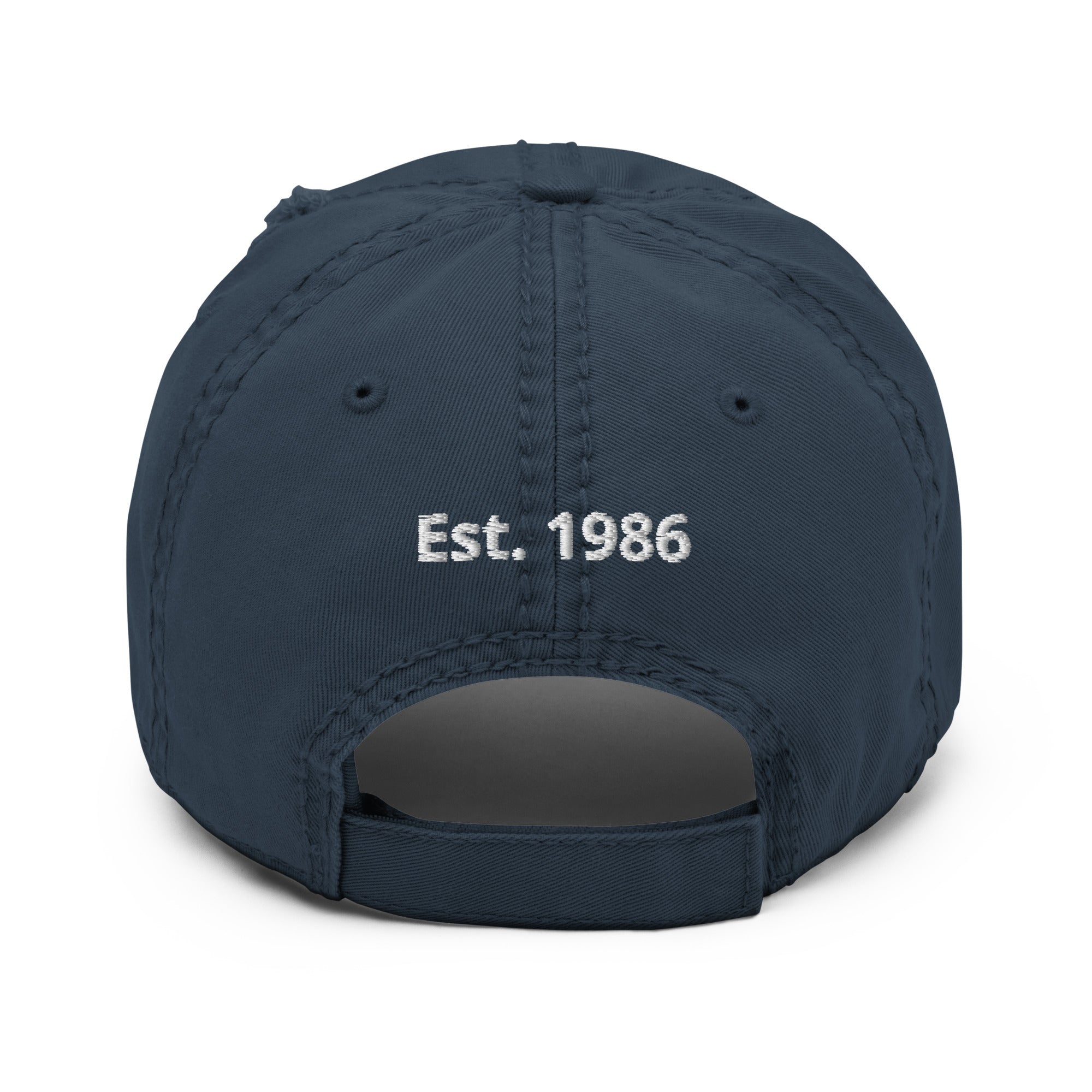Personalised 'Wear in the World' Distressed Dad Hat